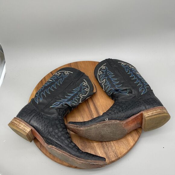 Senor De Los Cielos Boots Mens Size 11 Black Cowboy Western Print Crocodile main image 5
